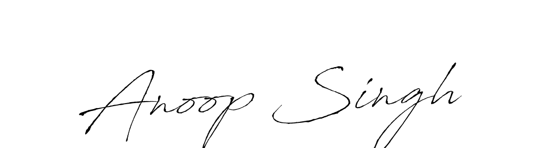 Anoop Singh stylish signature style. Best Handwritten Sign (Antro_Vectra) for my name. Handwritten Signature Collection Ideas for my name Anoop Singh. Anoop Singh signature style 6 images and pictures png