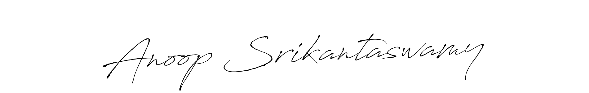 Create a beautiful signature design for name Anoop Srikantaswamy. With this signature (Antro_Vectra) fonts, you can make a handwritten signature for free. Anoop Srikantaswamy signature style 6 images and pictures png