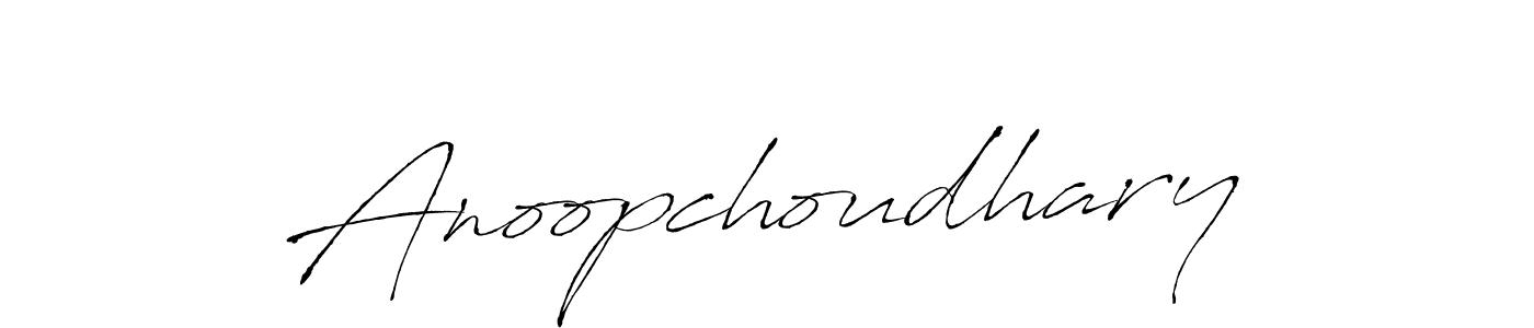 How to make Anoopchoudhary name signature. Use Antro_Vectra style for creating short signs online. This is the latest handwritten sign. Anoopchoudhary signature style 6 images and pictures png