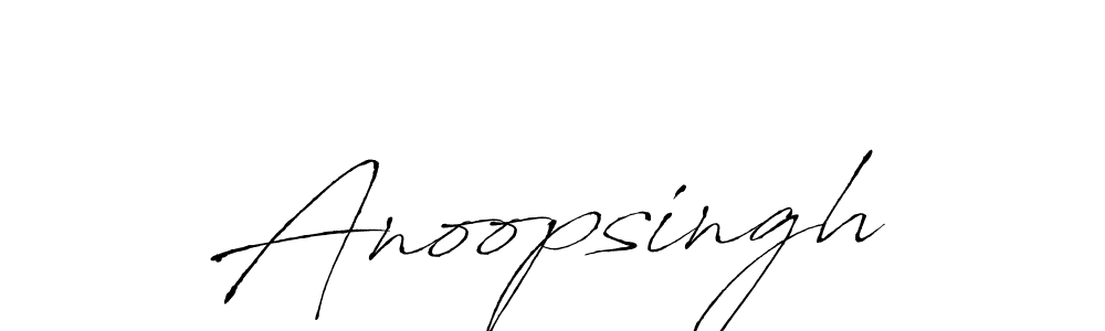 You should practise on your own different ways (Antro_Vectra) to write your name (Anoopsingh) in signature. don't let someone else do it for you. Anoopsingh signature style 6 images and pictures png