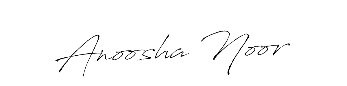 The best way (Antro_Vectra) to make a short signature is to pick only two or three words in your name. The name Anoosha Noor include a total of six letters. For converting this name. Anoosha Noor signature style 6 images and pictures png