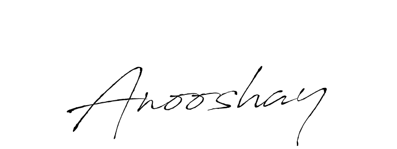 How to make Anooshay name signature. Use Antro_Vectra style for creating short signs online. This is the latest handwritten sign. Anooshay signature style 6 images and pictures png