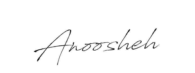 Also we have Anoosheh name is the best signature style. Create professional handwritten signature collection using Antro_Vectra autograph style. Anoosheh signature style 6 images and pictures png