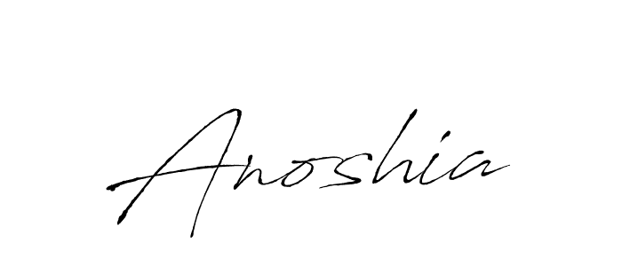 Design your own signature with our free online signature maker. With this signature software, you can create a handwritten (Antro_Vectra) signature for name Anoshia. Anoshia signature style 6 images and pictures png