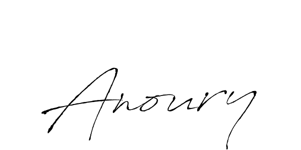 Make a beautiful signature design for name Anoury. With this signature (Antro_Vectra) style, you can create a handwritten signature for free. Anoury signature style 6 images and pictures png