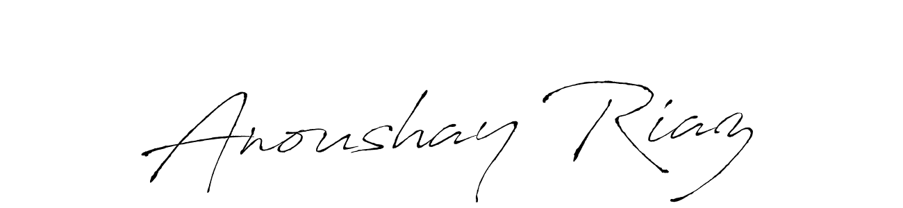 You should practise on your own different ways (Antro_Vectra) to write your name (Anoushay Riaz) in signature. don't let someone else do it for you. Anoushay Riaz signature style 6 images and pictures png