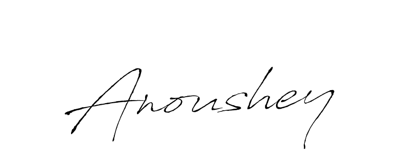 Anoushey stylish signature style. Best Handwritten Sign (Antro_Vectra) for my name. Handwritten Signature Collection Ideas for my name Anoushey. Anoushey signature style 6 images and pictures png