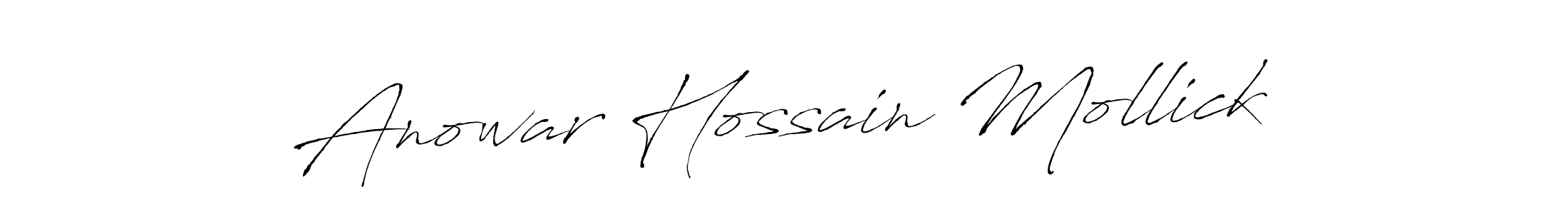 Design your own signature with our free online signature maker. With this signature software, you can create a handwritten (Antro_Vectra) signature for name Anowar Hossain Mollick. Anowar Hossain Mollick signature style 6 images and pictures png