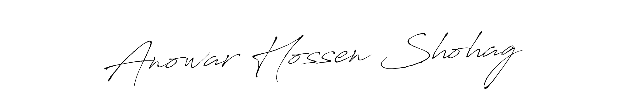 This is the best signature style for the Anowar Hossen Shohag name. Also you like these signature font (Antro_Vectra). Mix name signature. Anowar Hossen Shohag signature style 6 images and pictures png