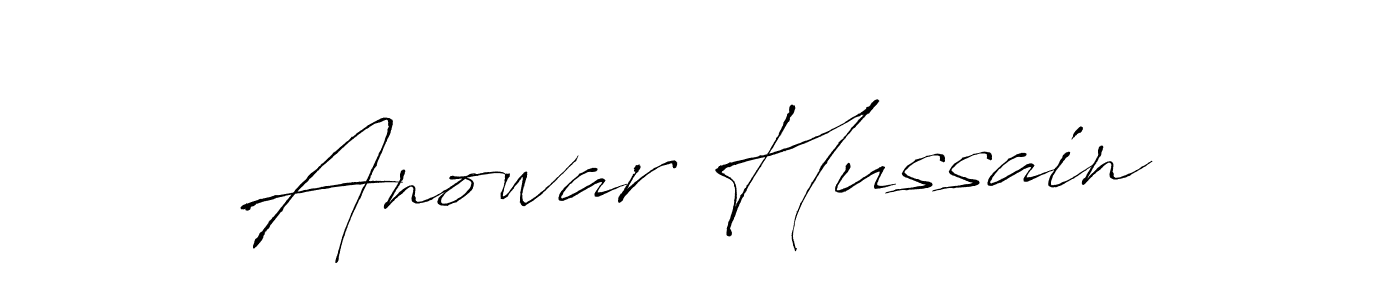 Make a beautiful signature design for name Anowar Hussain. With this signature (Antro_Vectra) style, you can create a handwritten signature for free. Anowar Hussain signature style 6 images and pictures png