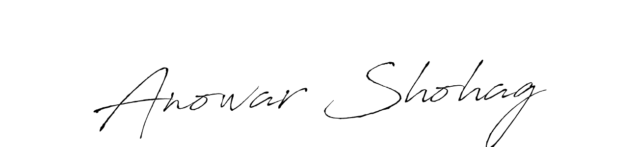 How to make Anowar Shohag signature? Antro_Vectra is a professional autograph style. Create handwritten signature for Anowar Shohag name. Anowar Shohag signature style 6 images and pictures png