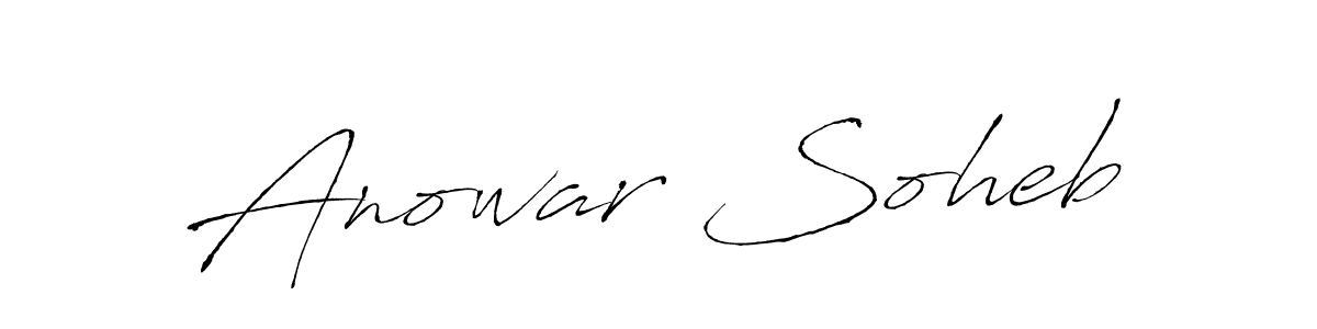 Also we have Anowar Soheb name is the best signature style. Create professional handwritten signature collection using Antro_Vectra autograph style. Anowar Soheb signature style 6 images and pictures png