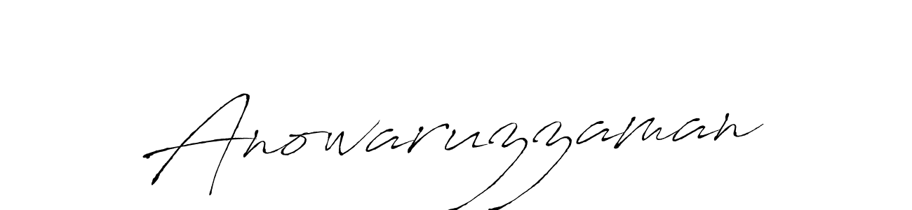 How to make Anowaruzzaman signature? Antro_Vectra is a professional autograph style. Create handwritten signature for Anowaruzzaman name. Anowaruzzaman signature style 6 images and pictures png