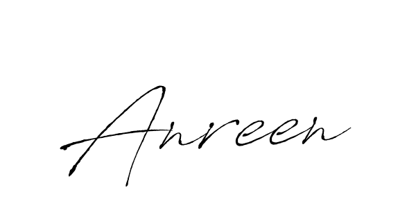 Use a signature maker to create a handwritten signature online. With this signature software, you can design (Antro_Vectra) your own signature for name Anreen. Anreen signature style 6 images and pictures png