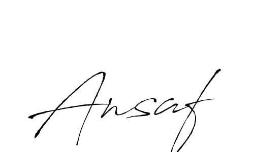 Also we have Ansaf name is the best signature style. Create professional handwritten signature collection using Antro_Vectra autograph style. Ansaf signature style 6 images and pictures png