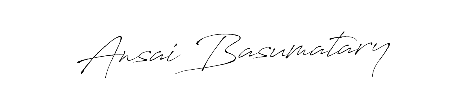 How to make Ansai Basumatary name signature. Use Antro_Vectra style for creating short signs online. This is the latest handwritten sign. Ansai Basumatary signature style 6 images and pictures png