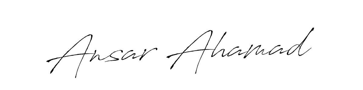 Use a signature maker to create a handwritten signature online. With this signature software, you can design (Antro_Vectra) your own signature for name Ansar Ahamad. Ansar Ahamad signature style 6 images and pictures png