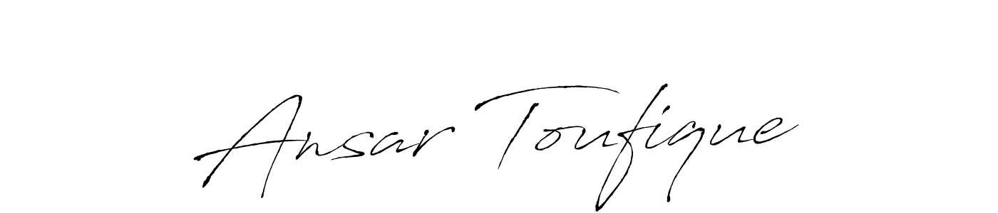 Design your own signature with our free online signature maker. With this signature software, you can create a handwritten (Antro_Vectra) signature for name Ansar Toufique. Ansar Toufique signature style 6 images and pictures png