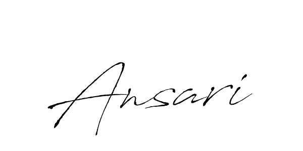 How to make Ansari signature? Antro_Vectra is a professional autograph style. Create handwritten signature for Ansari name. Ansari signature style 6 images and pictures png