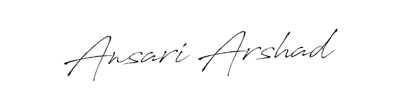 Ansari Arshad stylish signature style. Best Handwritten Sign (Antro_Vectra) for my name. Handwritten Signature Collection Ideas for my name Ansari Arshad. Ansari Arshad signature style 6 images and pictures png