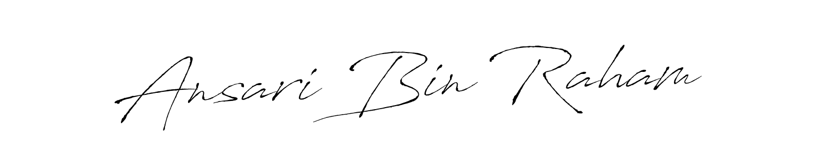 Use a signature maker to create a handwritten signature online. With this signature software, you can design (Antro_Vectra) your own signature for name Ansari Bin Raham. Ansari Bin Raham signature style 6 images and pictures png