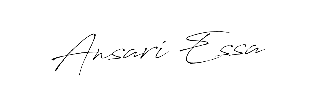 The best way (Antro_Vectra) to make a short signature is to pick only two or three words in your name. The name Ansari Essa include a total of six letters. For converting this name. Ansari Essa signature style 6 images and pictures png