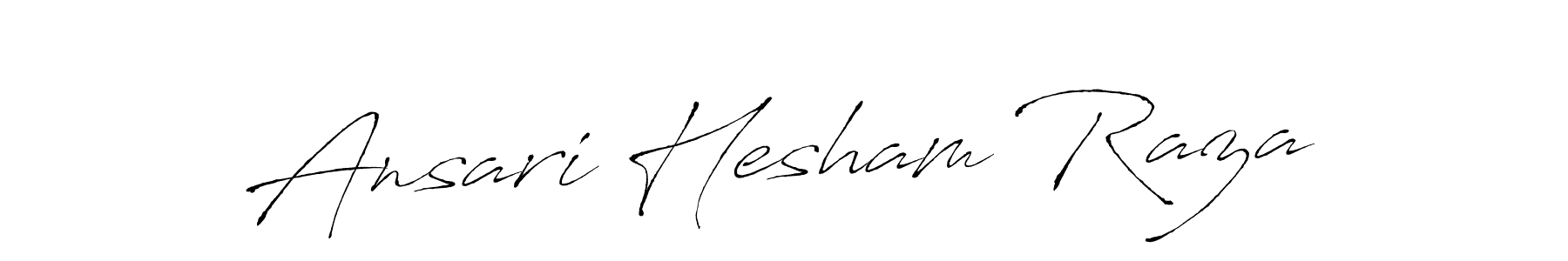 Design your own signature with our free online signature maker. With this signature software, you can create a handwritten (Antro_Vectra) signature for name Ansari Hesham Raza. Ansari Hesham Raza signature style 6 images and pictures png