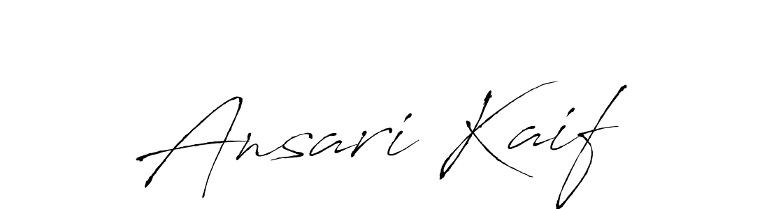 Create a beautiful signature design for name Ansari Kaif. With this signature (Antro_Vectra) fonts, you can make a handwritten signature for free. Ansari Kaif signature style 6 images and pictures png