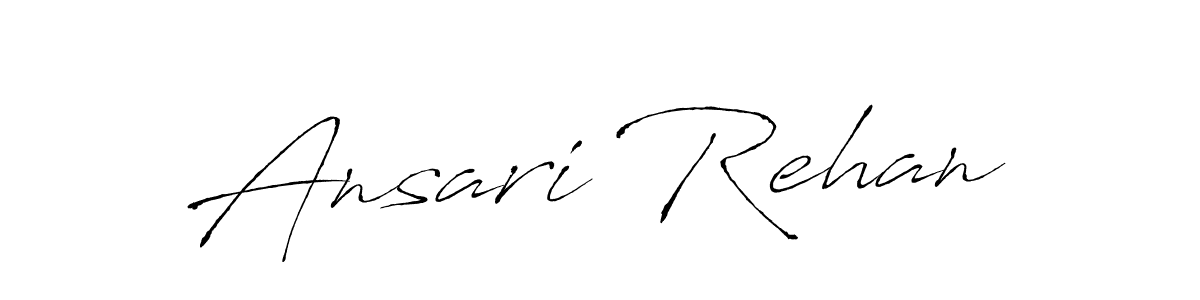 Use a signature maker to create a handwritten signature online. With this signature software, you can design (Antro_Vectra) your own signature for name Ansari Rehan. Ansari Rehan signature style 6 images and pictures png