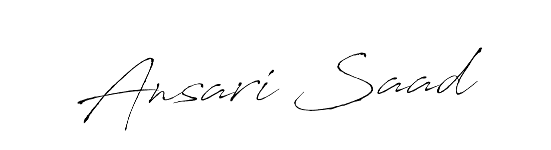 Similarly Antro_Vectra is the best handwritten signature design. Signature creator online .You can use it as an online autograph creator for name Ansari Saad. Ansari Saad signature style 6 images and pictures png