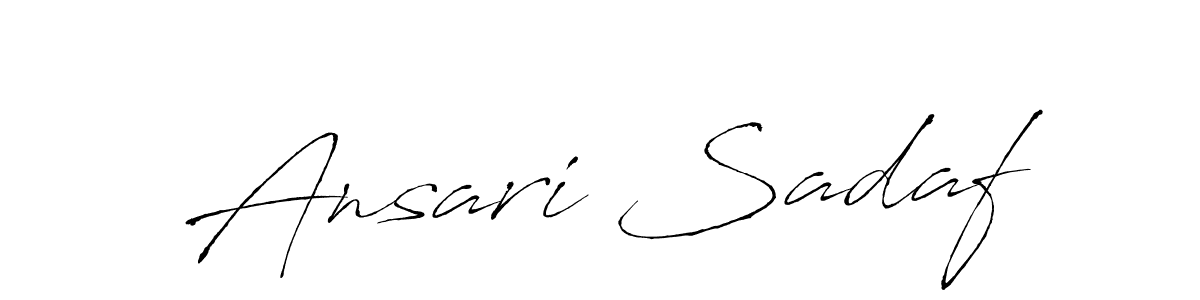 How to make Ansari Sadaf signature? Antro_Vectra is a professional autograph style. Create handwritten signature for Ansari Sadaf name. Ansari Sadaf signature style 6 images and pictures png