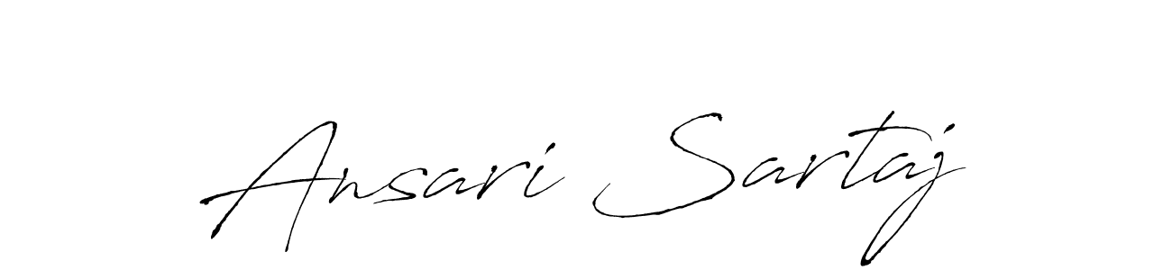Create a beautiful signature design for name Ansari Sartaj. With this signature (Antro_Vectra) fonts, you can make a handwritten signature for free. Ansari Sartaj signature style 6 images and pictures png