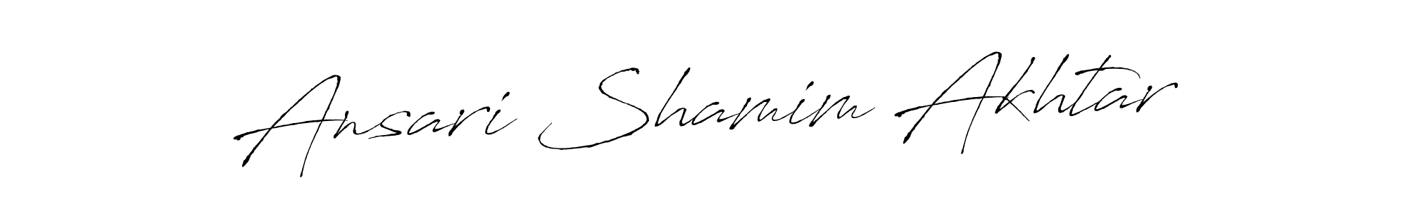 This is the best signature style for the Ansari Shamim Akhtar name. Also you like these signature font (Antro_Vectra). Mix name signature. Ansari Shamim Akhtar signature style 6 images and pictures png