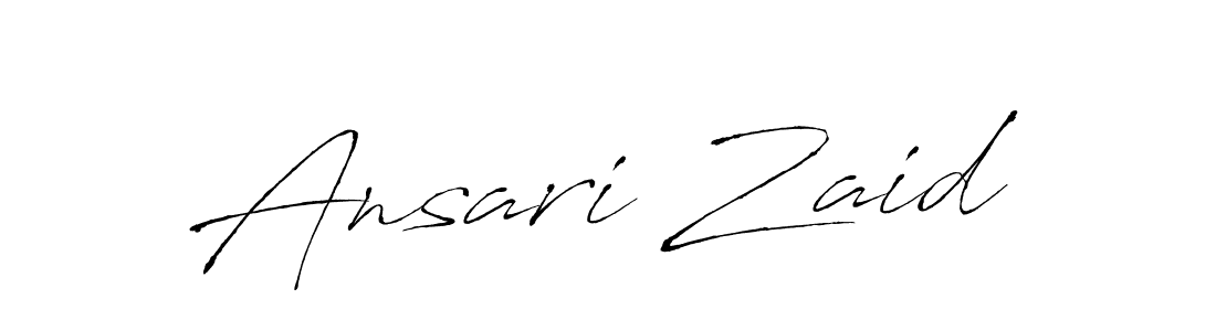 Ansari Zaid stylish signature style. Best Handwritten Sign (Antro_Vectra) for my name. Handwritten Signature Collection Ideas for my name Ansari Zaid. Ansari Zaid signature style 6 images and pictures png