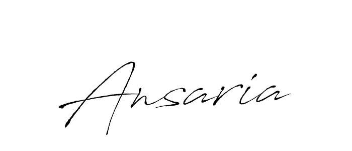 Make a beautiful signature design for name Ansaria. With this signature (Antro_Vectra) style, you can create a handwritten signature for free. Ansaria signature style 6 images and pictures png