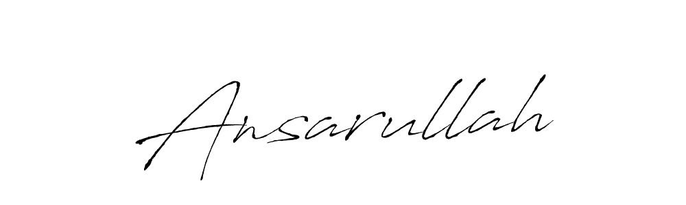 Ansarullah stylish signature style. Best Handwritten Sign (Antro_Vectra) for my name. Handwritten Signature Collection Ideas for my name Ansarullah. Ansarullah signature style 6 images and pictures png