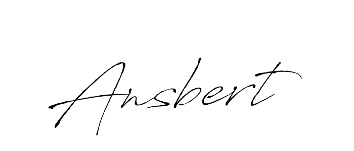 Design your own signature with our free online signature maker. With this signature software, you can create a handwritten (Antro_Vectra) signature for name Ansbert. Ansbert signature style 6 images and pictures png