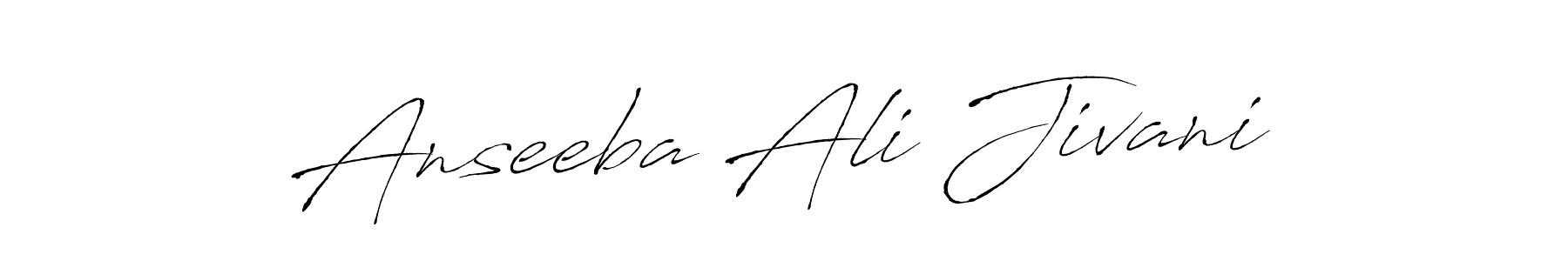 How to make Anseeba Ali Jivani signature? Antro_Vectra is a professional autograph style. Create handwritten signature for Anseeba Ali Jivani name. Anseeba Ali Jivani signature style 6 images and pictures png