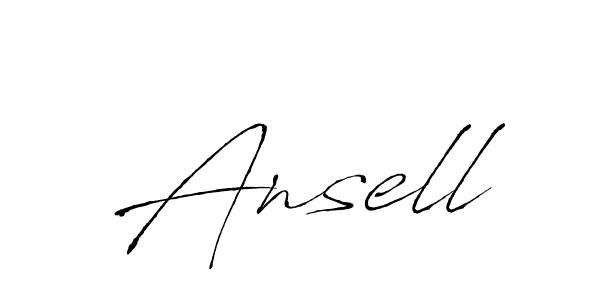 Design your own signature with our free online signature maker. With this signature software, you can create a handwritten (Antro_Vectra) signature for name Ansell. Ansell signature style 6 images and pictures png