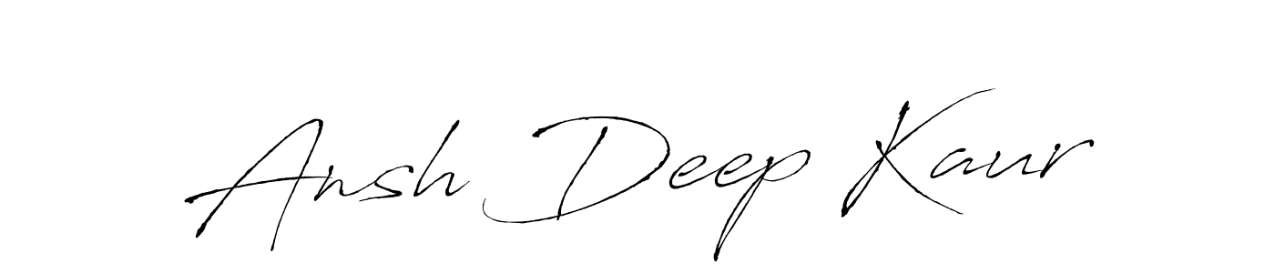 You should practise on your own different ways (Antro_Vectra) to write your name (Ansh Deep Kaur) in signature. don't let someone else do it for you. Ansh Deep Kaur signature style 6 images and pictures png