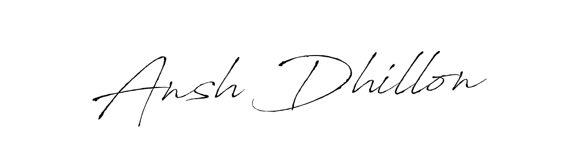 How to make Ansh Dhillon signature? Antro_Vectra is a professional autograph style. Create handwritten signature for Ansh Dhillon name. Ansh Dhillon signature style 6 images and pictures png