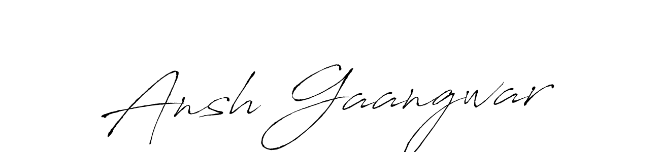 Also we have Ansh Gaangwar name is the best signature style. Create professional handwritten signature collection using Antro_Vectra autograph style. Ansh Gaangwar signature style 6 images and pictures png