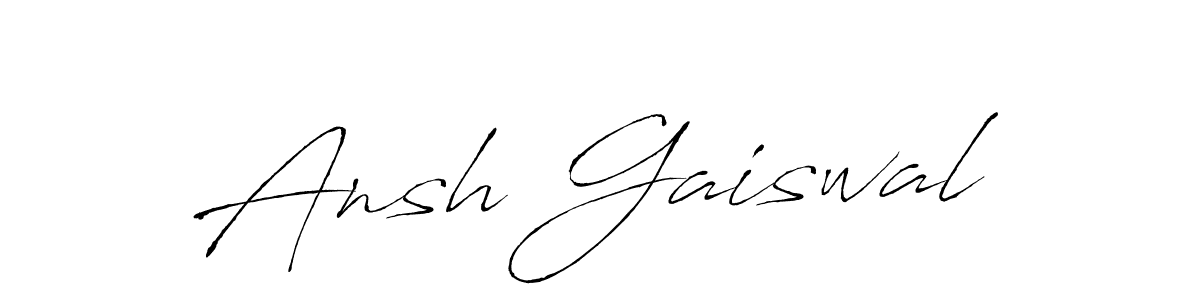 The best way (Antro_Vectra) to make a short signature is to pick only two or three words in your name. The name Ansh Gaiswal include a total of six letters. For converting this name. Ansh Gaiswal signature style 6 images and pictures png