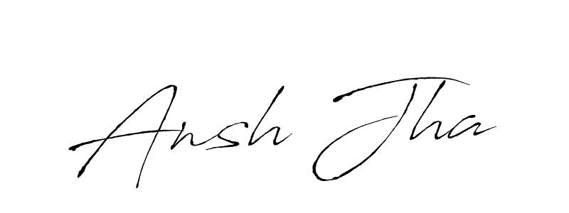 It looks lik you need a new signature style for name Ansh Jha. Design unique handwritten (Antro_Vectra) signature with our free signature maker in just a few clicks. Ansh Jha signature style 6 images and pictures png