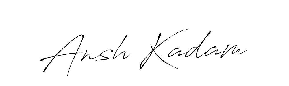 Make a beautiful signature design for name Ansh Kadam. With this signature (Antro_Vectra) style, you can create a handwritten signature for free. Ansh Kadam signature style 6 images and pictures png