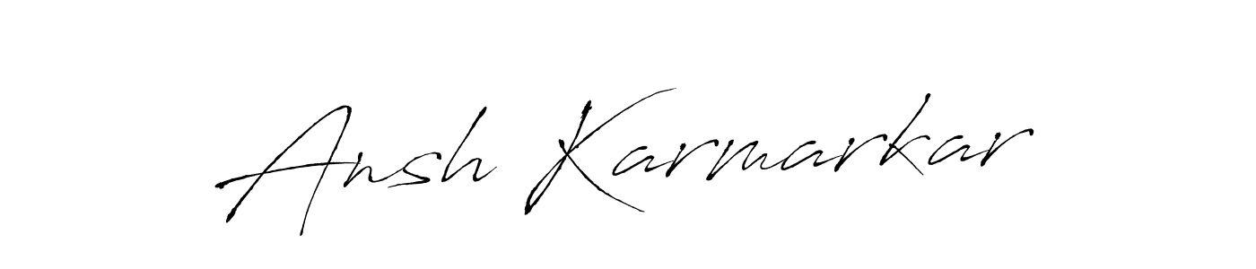 Also You can easily find your signature by using the search form. We will create Ansh Karmarkar name handwritten signature images for you free of cost using Antro_Vectra sign style. Ansh Karmarkar signature style 6 images and pictures png