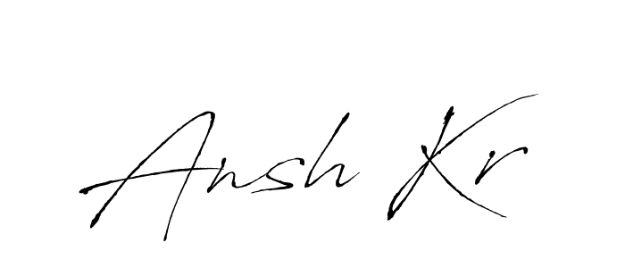 Create a beautiful signature design for name Ansh Kr. With this signature (Antro_Vectra) fonts, you can make a handwritten signature for free. Ansh Kr signature style 6 images and pictures png