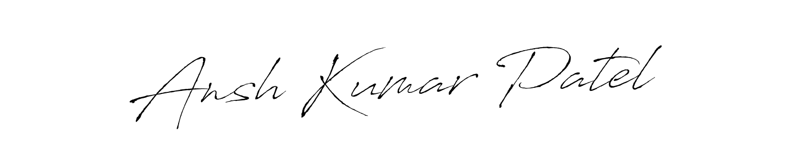 This is the best signature style for the Ansh Kumar Patel name. Also you like these signature font (Antro_Vectra). Mix name signature. Ansh Kumar Patel signature style 6 images and pictures png