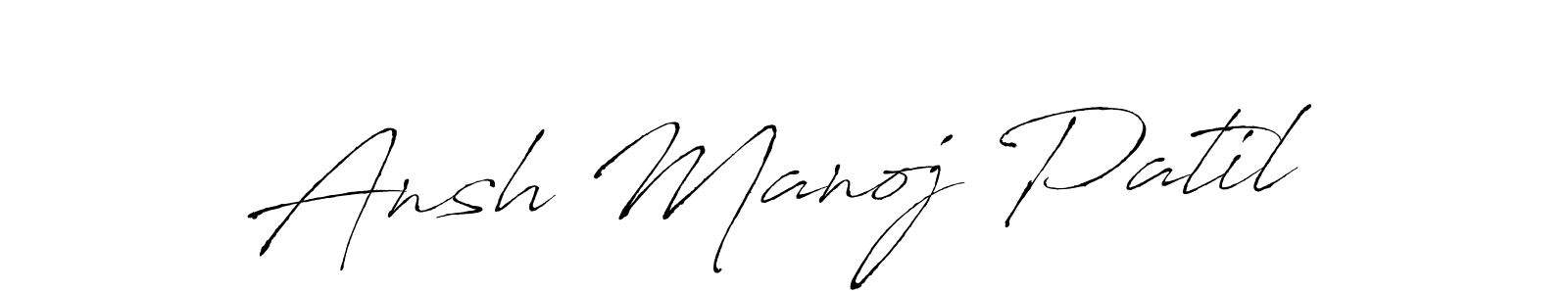 How to make Ansh Manoj Patil signature? Antro_Vectra is a professional autograph style. Create handwritten signature for Ansh Manoj Patil name. Ansh Manoj Patil signature style 6 images and pictures png