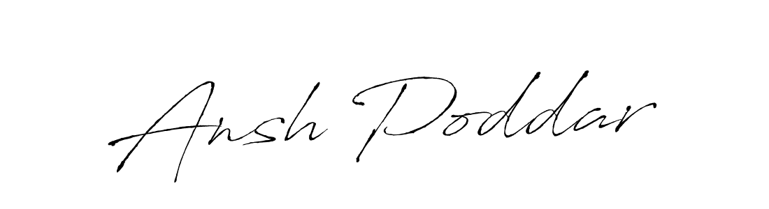 How to make Ansh Poddar signature? Antro_Vectra is a professional autograph style. Create handwritten signature for Ansh Poddar name. Ansh Poddar signature style 6 images and pictures png